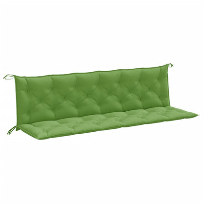 Coussins de banc de jardin lot de 2 vert mélangé tissu