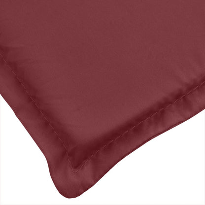 Coussins de banc de jardin lot de 2 rouge bordeaux mélangé