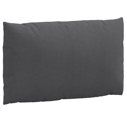 Coussins de palette lot de 2 anthracite mélangé tissu