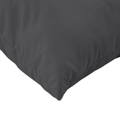 Coussins de palette lot de 2 anthracite mélangé tissu