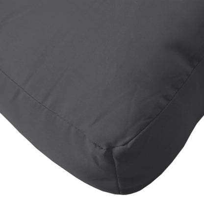 Coussins de palette lot de 2 anthracite mélangé tissu