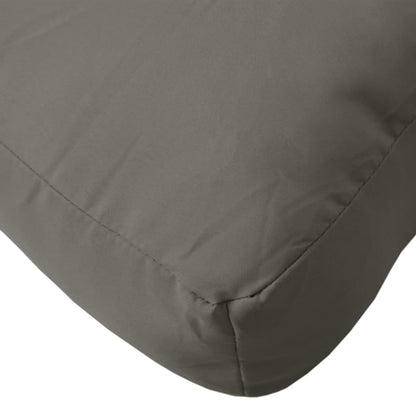 Coussins de palette lot de 2 gris foncé mélangé tissu