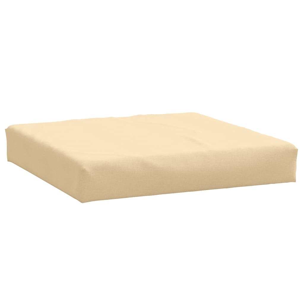 Coussins de palette lot de 2 beige mélangé tissu