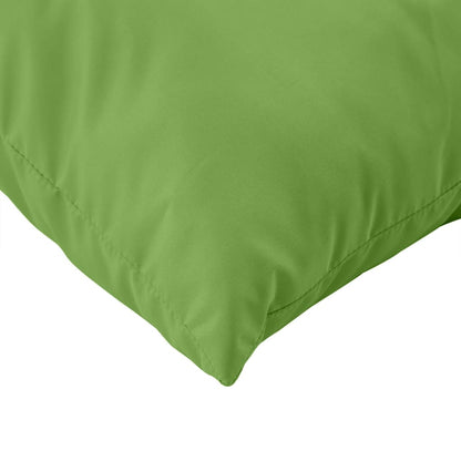 Coussins de palette lot de 2 vert mélangé tissu