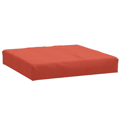 Coussins de palette lot de 2 rouge mélangé tissu