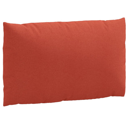 Coussins de palette lot de 2 rouge mélangé tissu