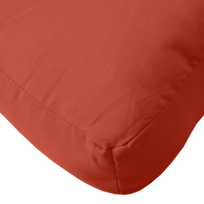 Coussins de palette lot de 2 rouge mélangé tissu