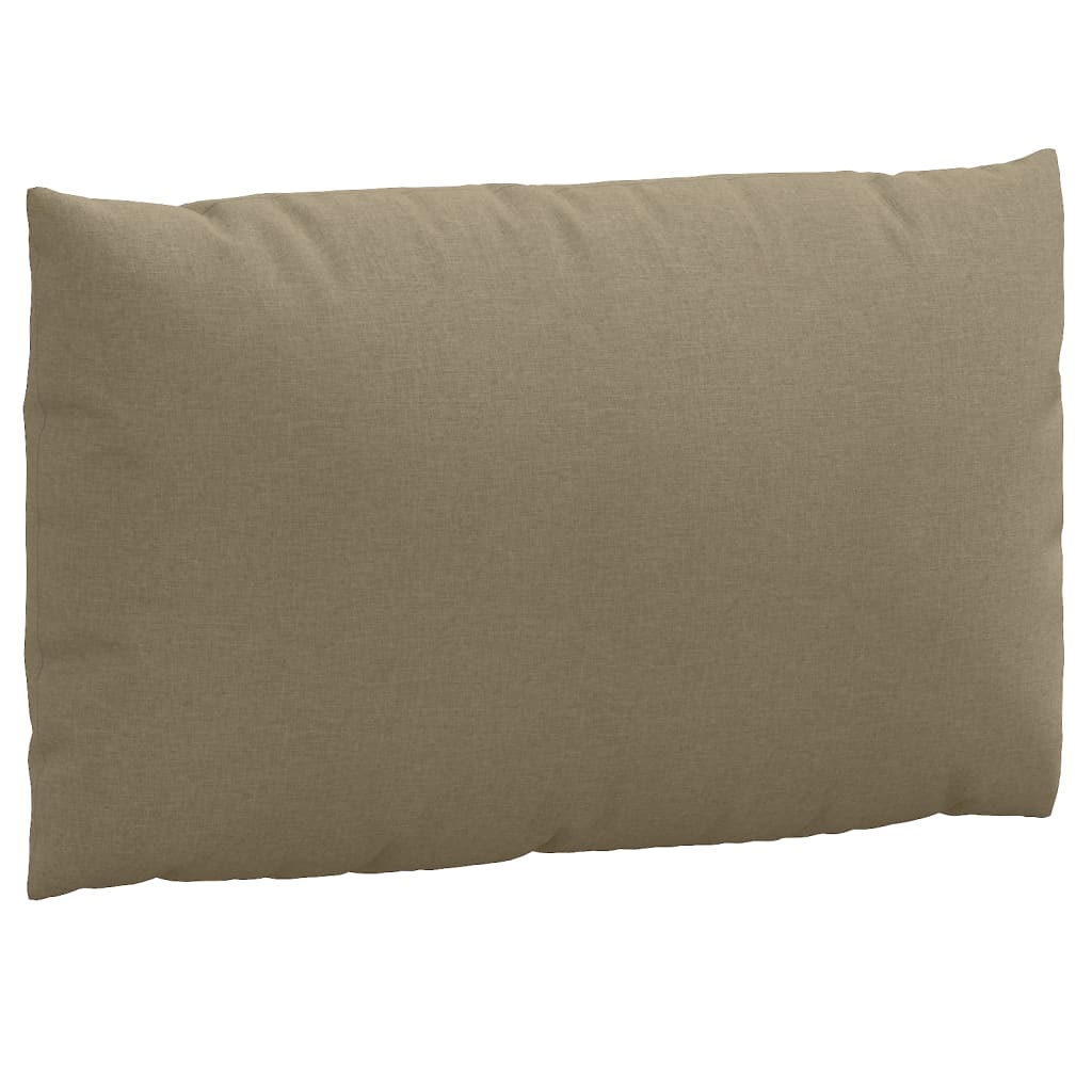 Coussins de palette lot de 2 taupe mélangé tissu