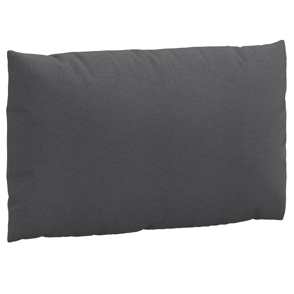 Coussins de palette lot de 3 anthracite mélangé tissu