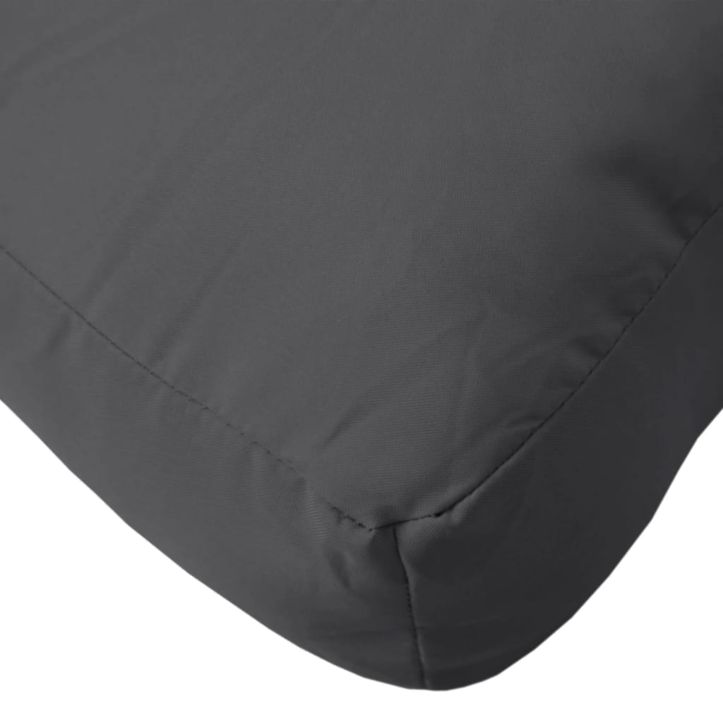 Coussins de palette lot de 3 anthracite mélangé tissu