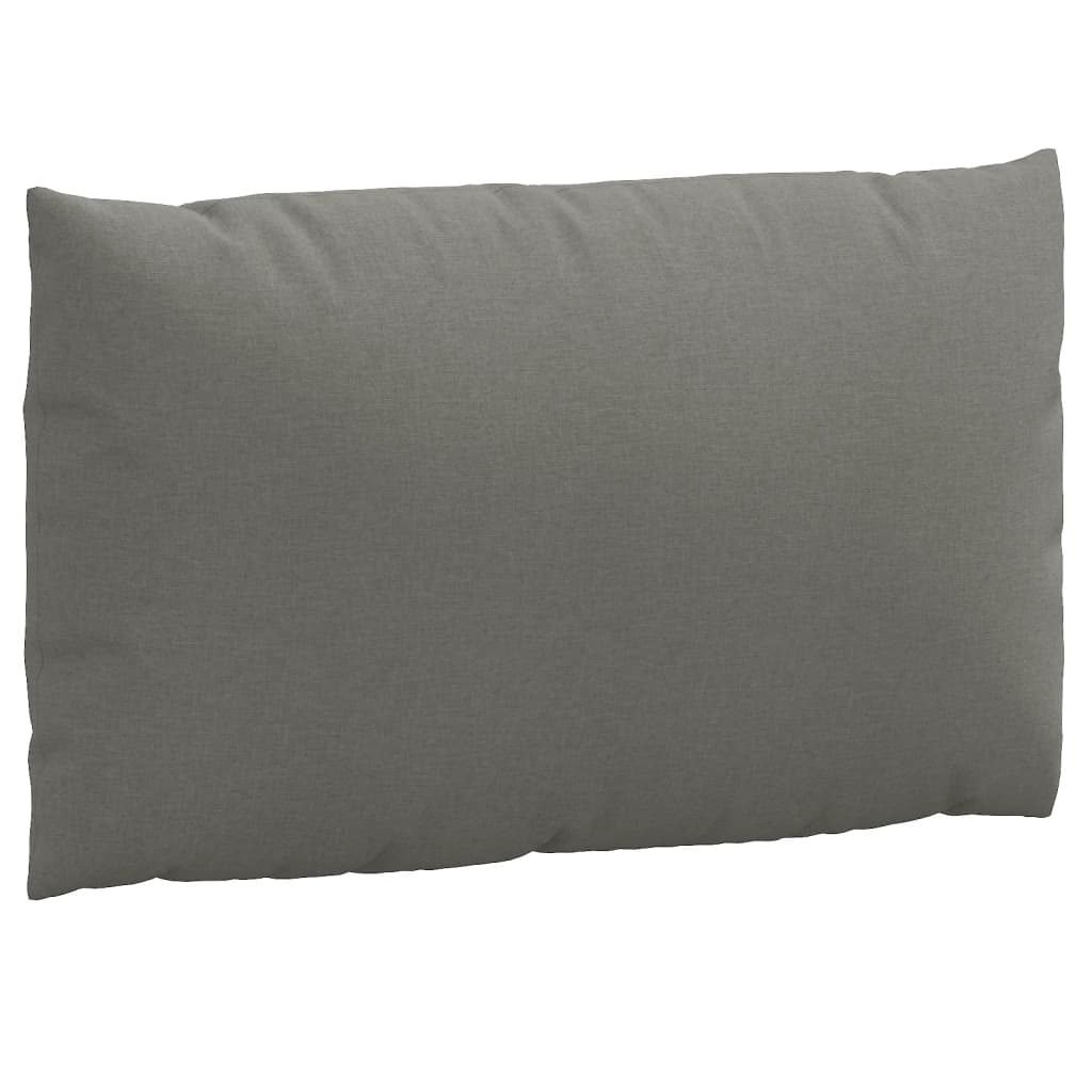 Coussins de palette lot de 3 gris foncé mélangé tissu