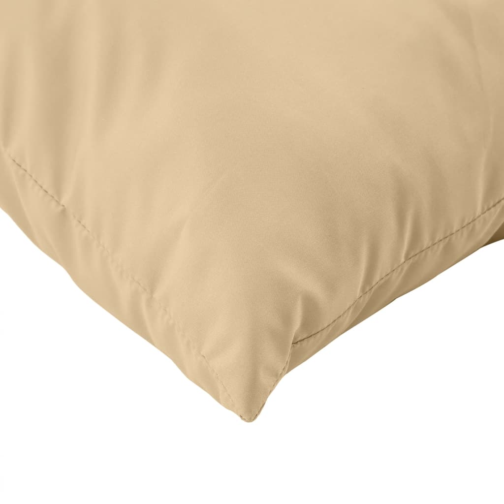 Coussins de palette lot de 3 beige mélangé tissu