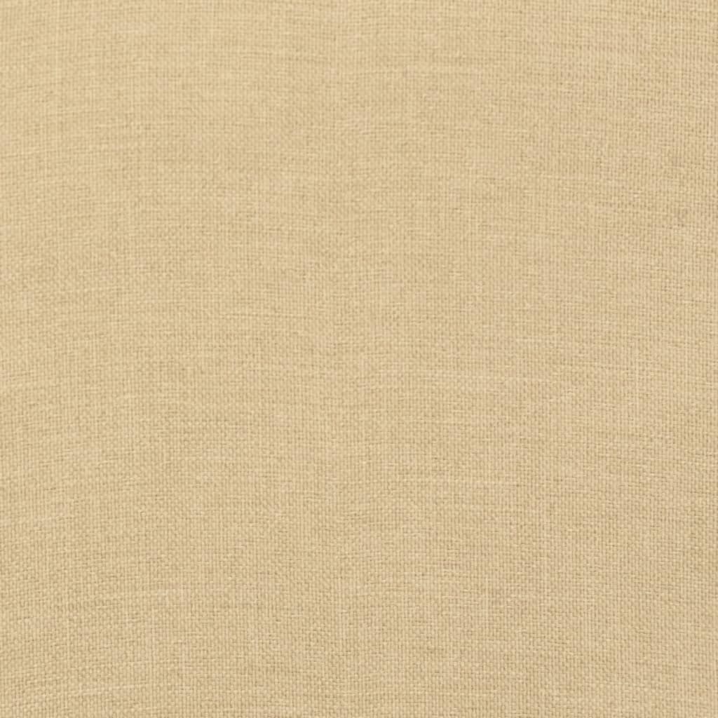 Coussins de palette lot de 3 beige mélangé tissu