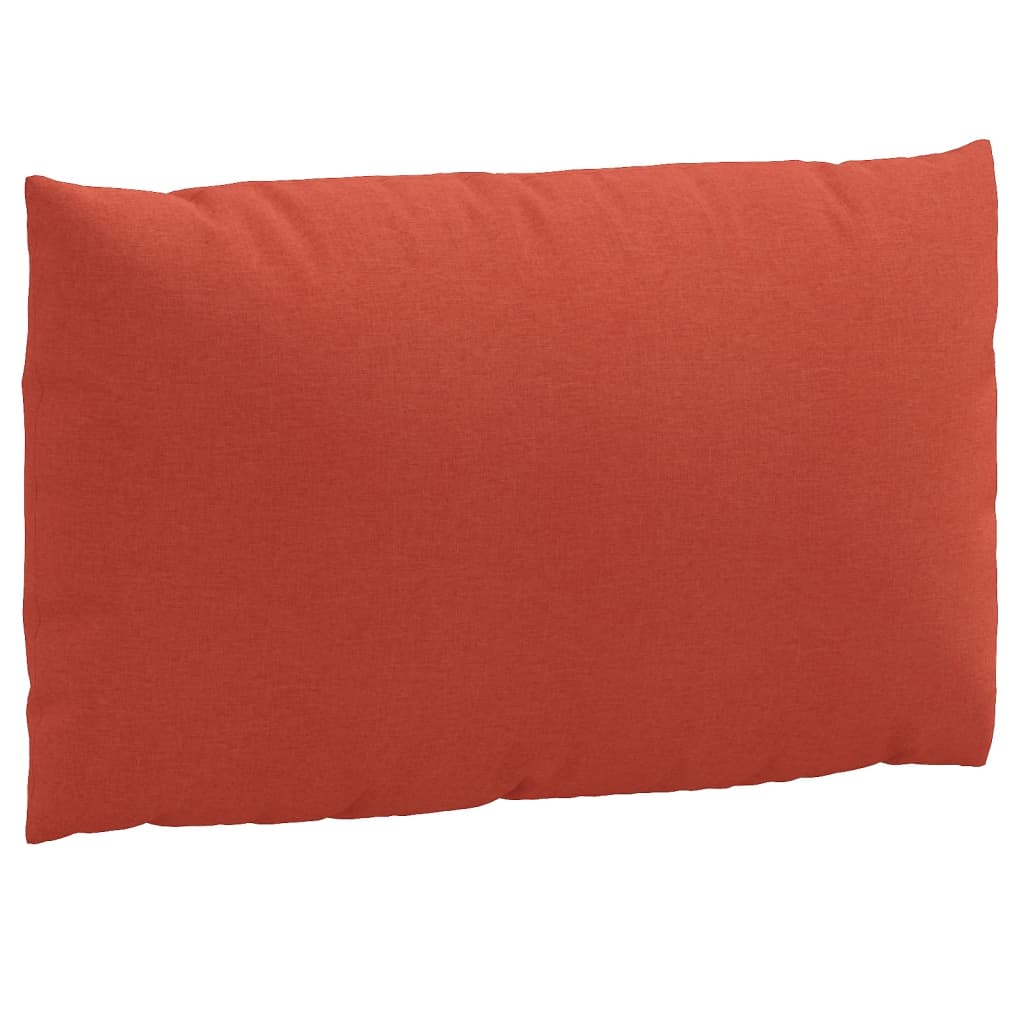 Coussins de palette lot de 3 rouge mélangé tissu