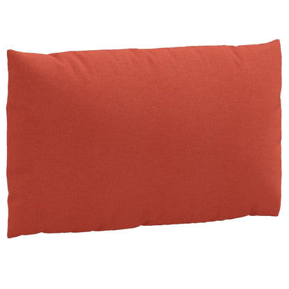 Coussins de palette lot de 3 rouge mélangé tissu