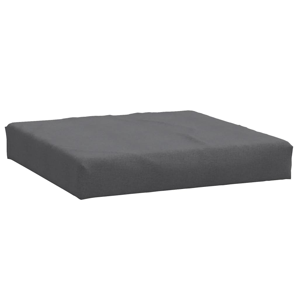 Coussin de palette anthracite mélangé 60x60x10 cm tissu