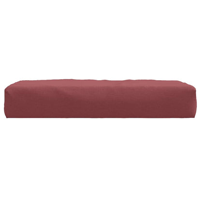 Coussin de palette rouge bordeaux mélangé 60x60x10 cm tissu