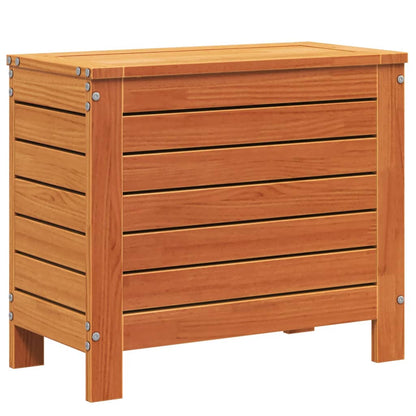 Repose-pied de jardin cire marron 62x31,5x52 cm bois pin massif