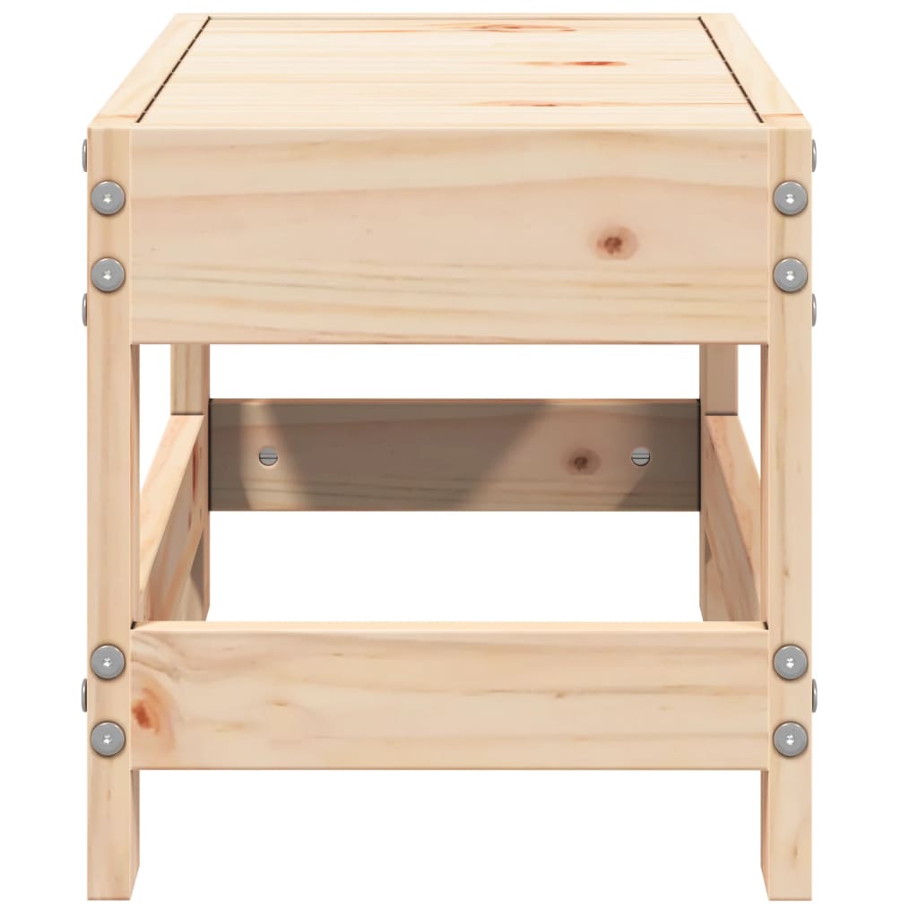 Repose-pied de jardin 62x30x32 cm bois de pin massif