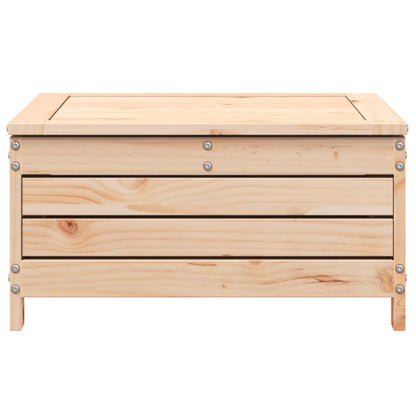 Repose-pied de jardin 62x63,5x32 cm bois de pin massif