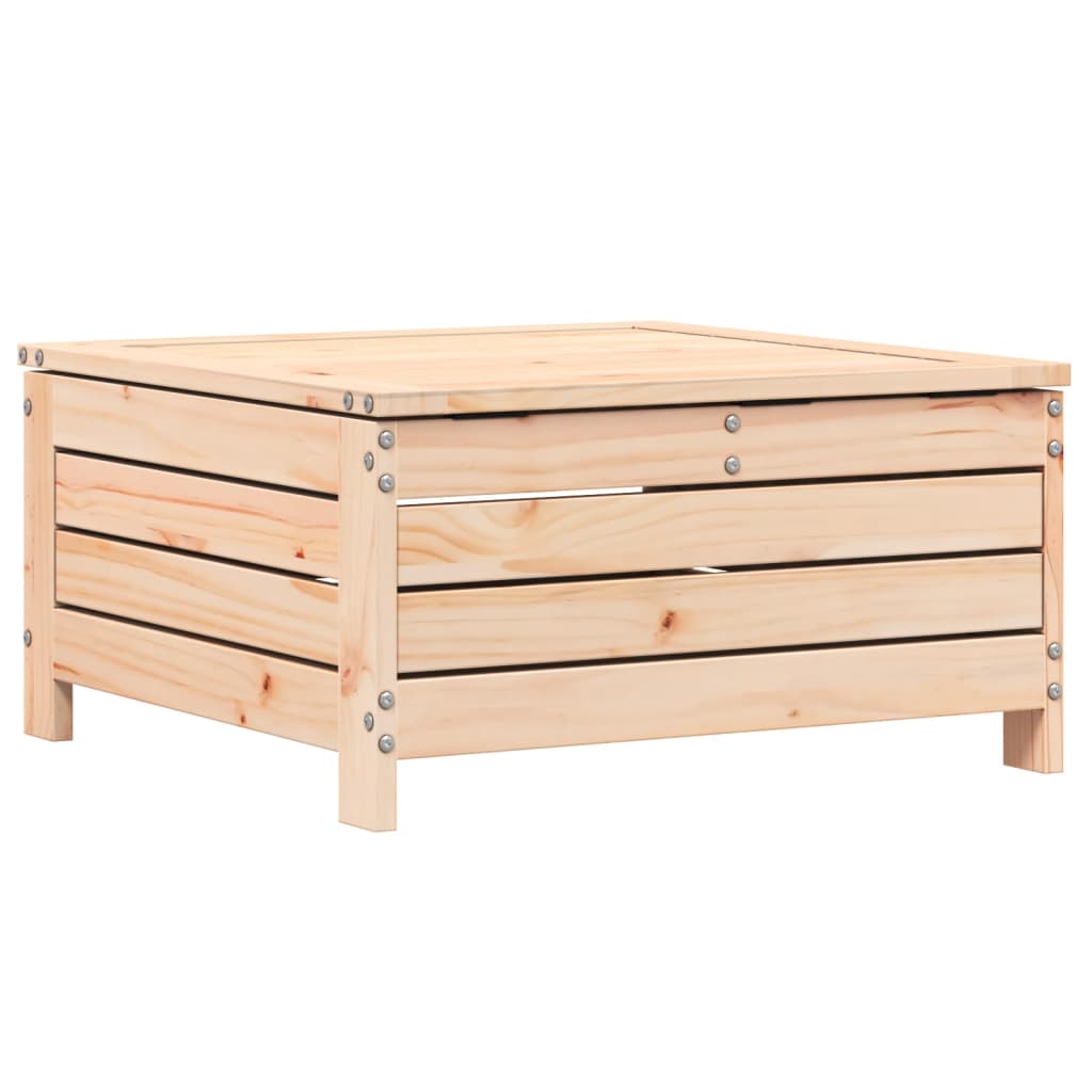 Repose-pied de jardin 62x63,5x32 cm bois de pin massif