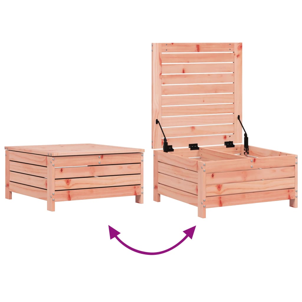 Repose-pied de jardin 62x63,5x32 cm bois massif de douglas