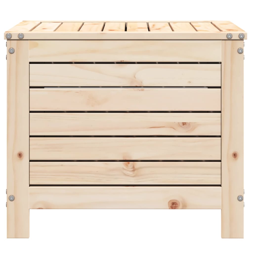 Repose-pied de jardin 62x63,5x53,5 cm bois de pin massif