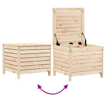 Repose-pied de jardin 62x63,5x53,5 cm bois de pin massif