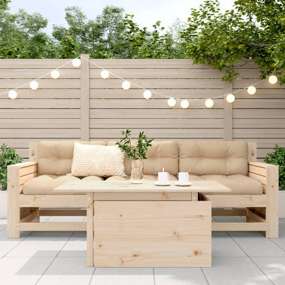 Table de jardin 100x50x75 cm bois massif de pin