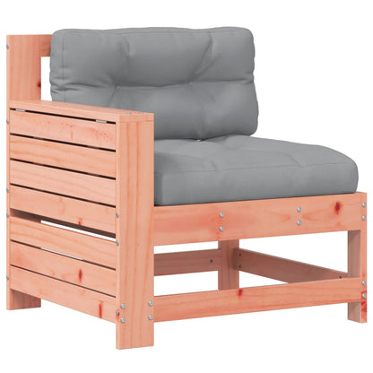 Canapé de jardin accoudoir avec coussin bois massif douglas