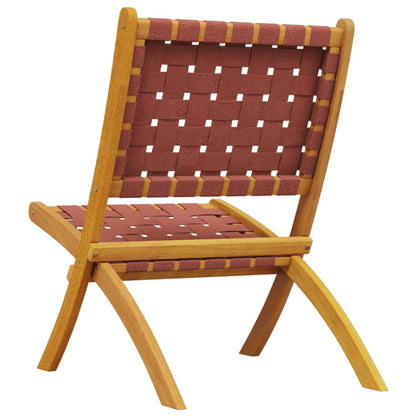 Chaises de jardin pliantes lot de 2 bois d'acacia solide tissu