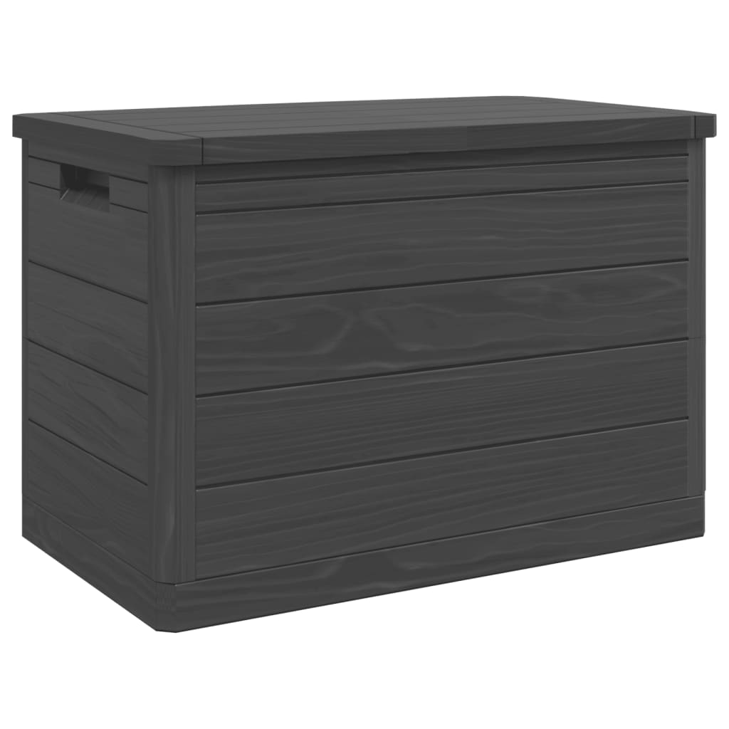 Boîte à coussins d'extérieur anthracite 77,5x44,5x53 cm PP