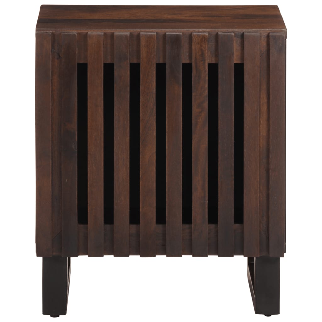 Table de chevet 40x34x46 cm bois de manguier massif