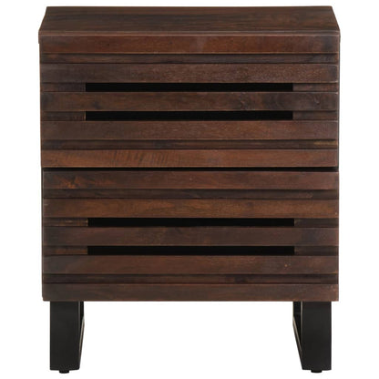 Table de chevet 40x34x46 cm bois de manguier massif