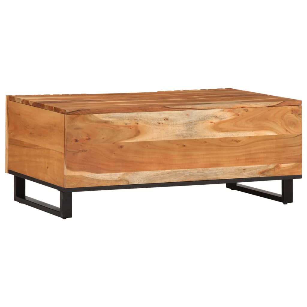 Table basse 100x55x40 cm bois massif d'acacia