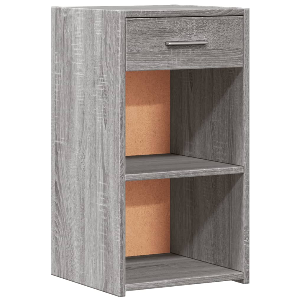 Tables de chevet 2 pcs sonoma gris 35x34x65cm bois d'ingénierie