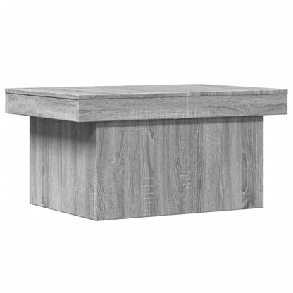 Table basse sonoma gris 100x55x40 cm bois d'ingénierie