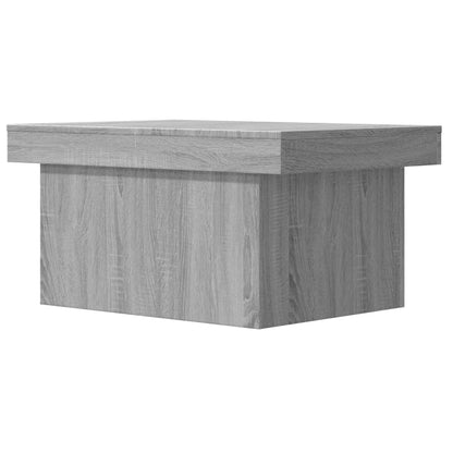 Table basse sonoma gris 100x55x40 cm bois d'ingénierie