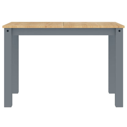 Table à manger Panama gris 117x60x75 cm bois massif de pin