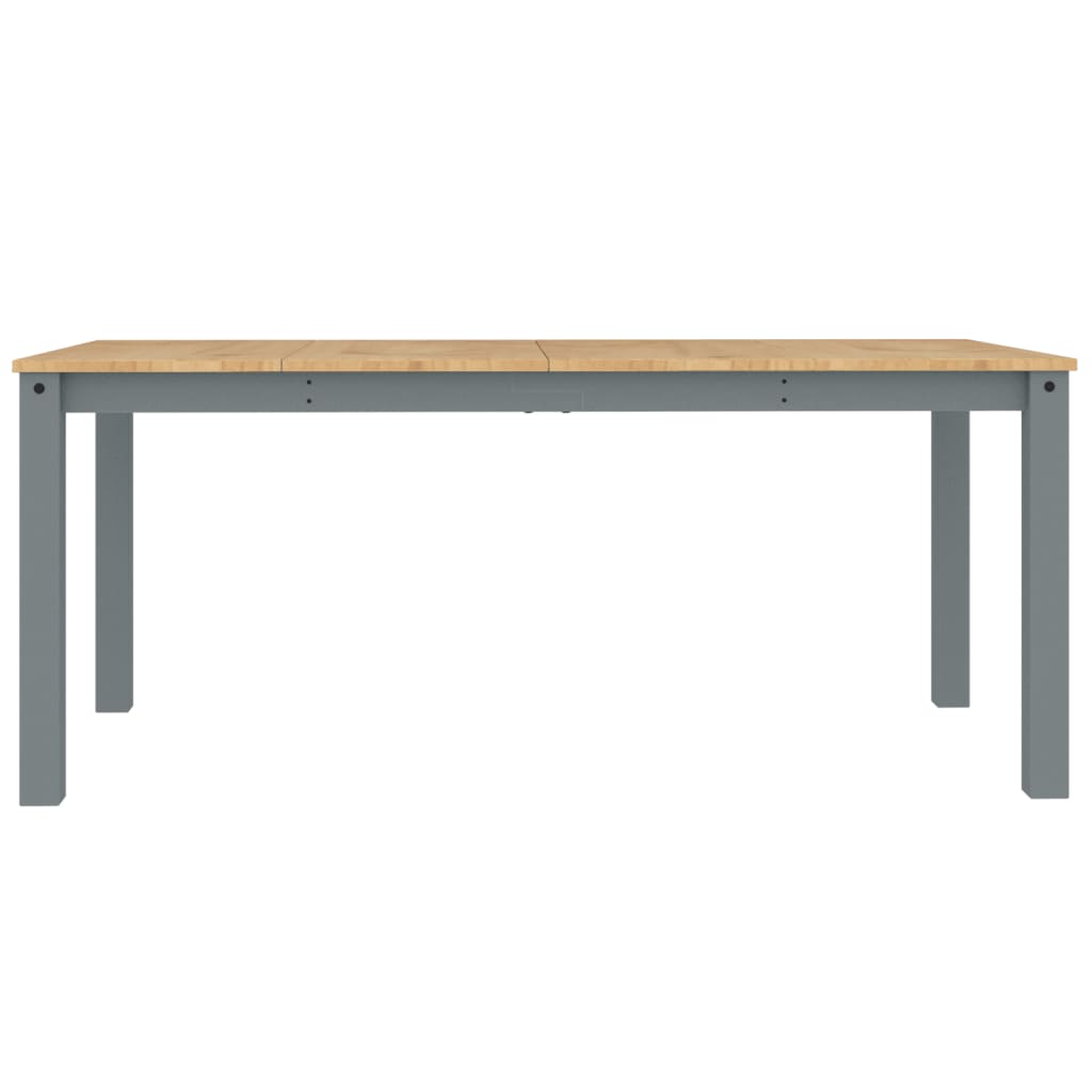 Table à manger Panama gris 180x90x75 cm bois massif de pin