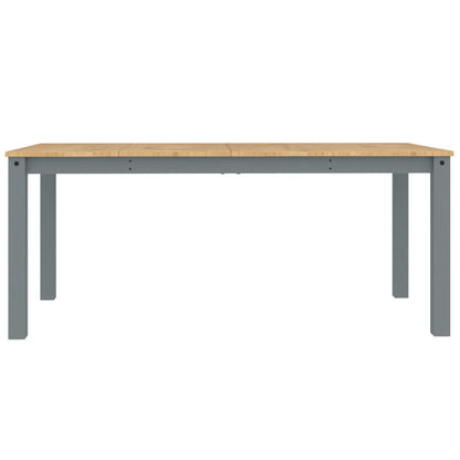 Table à manger Panama gris 180x90x75 cm bois massif de pin