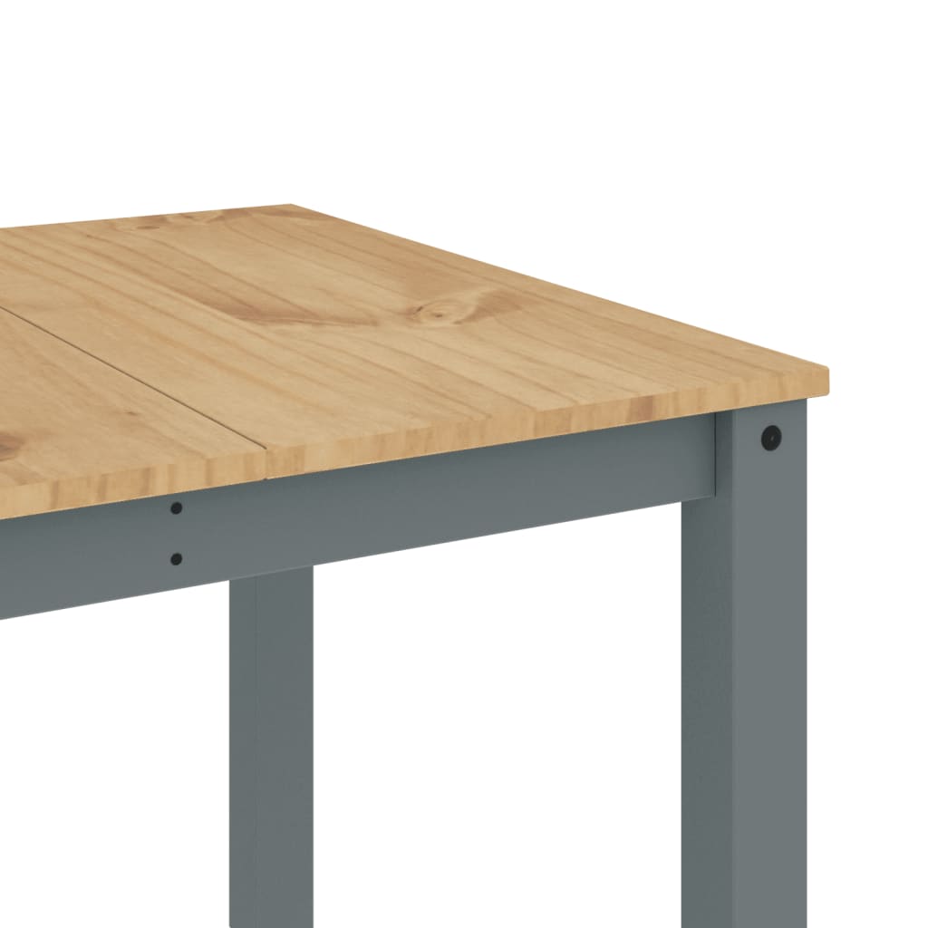 Table à manger Panama gris 180x90x75 cm bois massif de pin