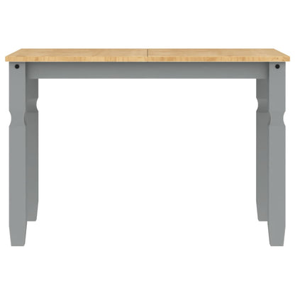 Table à manger Corona gris 112x60x75 cm bois massif de pin