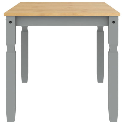 Table à manger Corona gris 160x80x75 cm bois massif de pin