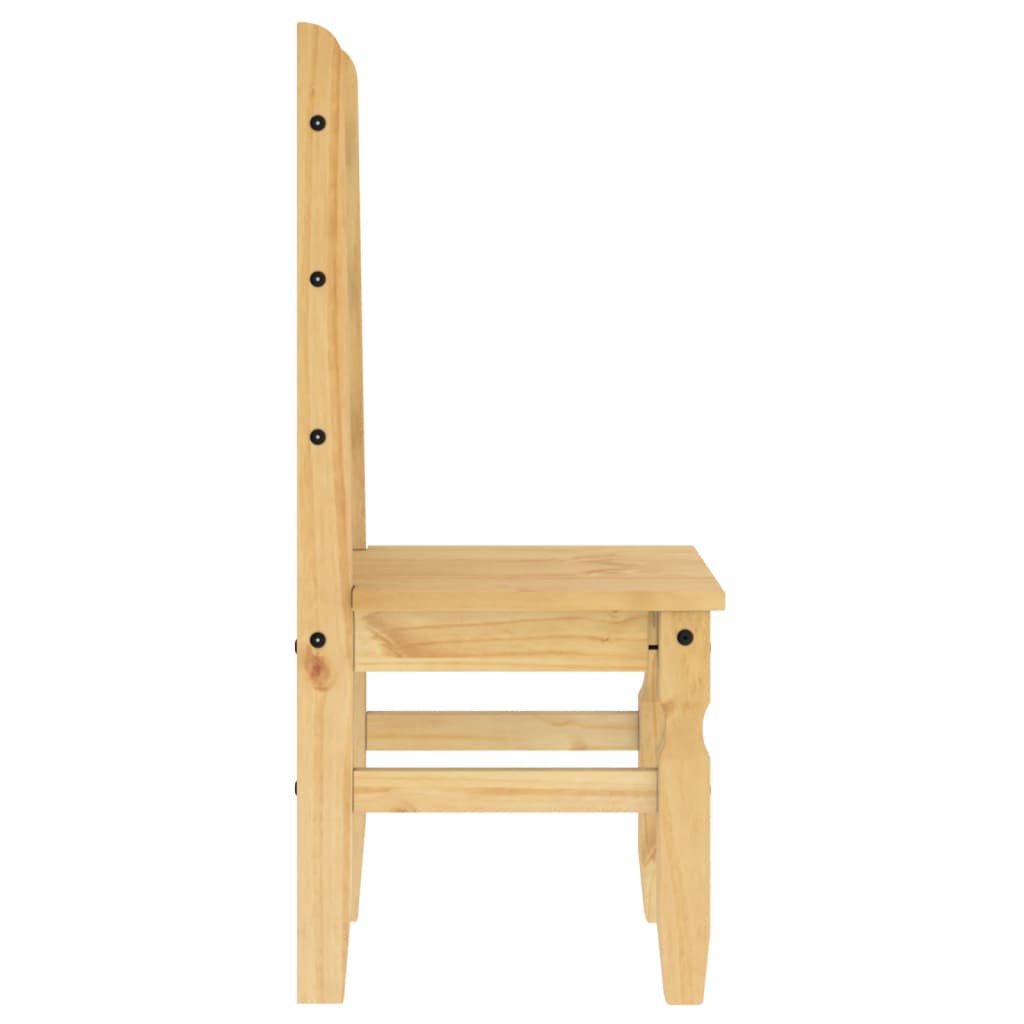 Chaises à manger lot de 2 Corona 42x47x107cm bois massif de pin