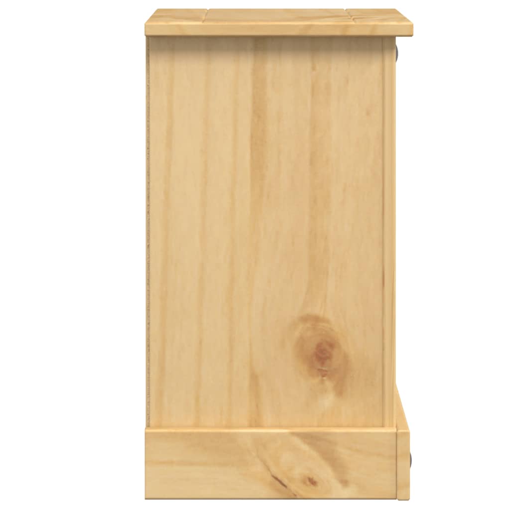 Table de chevet Corona 35x32,5x58 cm bois de pin massif