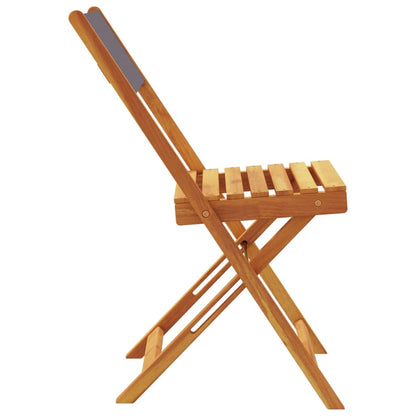 Chaises de jardin pliantes lot de 4 tissu et bois massif