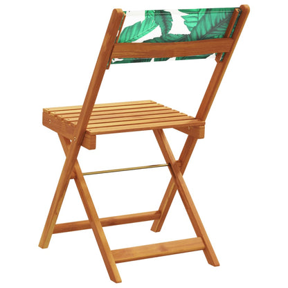 Chaises de jardin pliantes lot de 6 vert tissu et bois massif