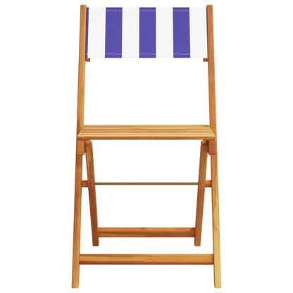 Chaises de jardin pliantes lot de 6 tissu et bois massif