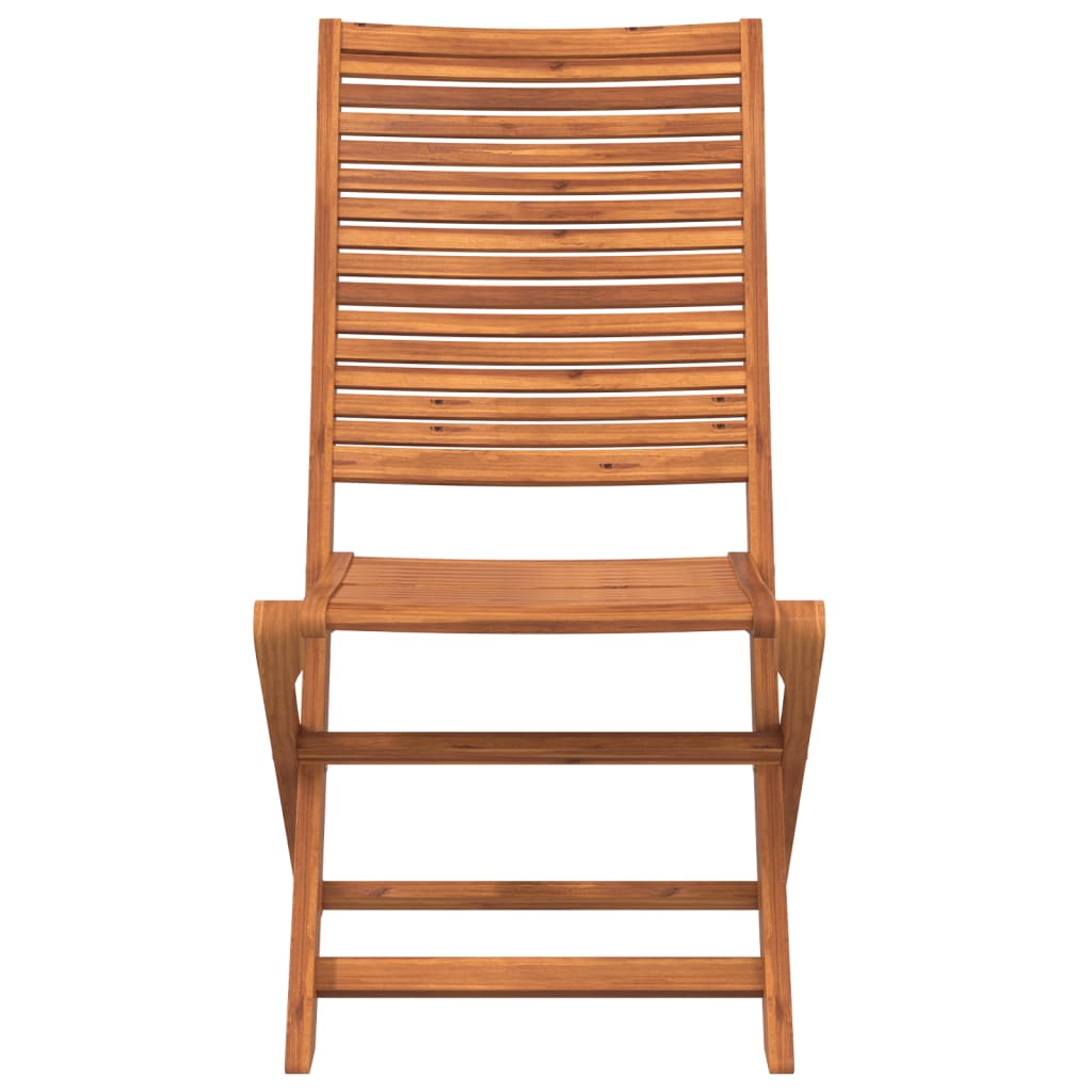 Chaises de jardin pliantes lot de 6 51x66x95 cm bois d'acacia